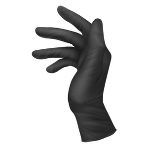 Saniflex Light Industrial Black Nitrile Gloves 100 Pack (Carton of 10 boxes)