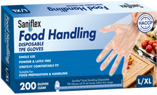 Load image into Gallery viewer, Food Handling Thermoplastic Elastomer (TPE) Gloves 200 PCS (Carton of 10 boxes)
