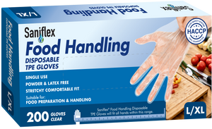Food Handling Thermoplastic Elastomer (TPE) Gloves 200 PCS (Carton of 10 boxes)