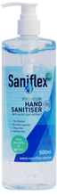 Load image into Gallery viewer, Saniflex Rinse Free Hand Sanitiser 500ml Bottle With Plunger (Carton of 20 Bottles)

