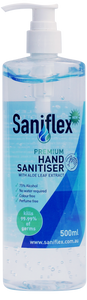 Saniflex Rinse Free Hand Sanitiser 500ml Bottle With Plunger (Carton of 20 Bottles)