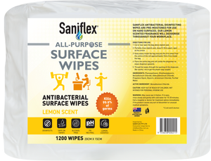 All Purpose Antibacterial Surface Wipes  1200 Bag (Carton Of 4 Bags)