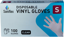 Load image into Gallery viewer, Disposable Vinyl Gloves, Powder Free - Clear - 100 Pack ( Carton of 10 boxes )

