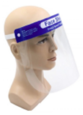 Face Shield Clear Visor, Anti Fog (200 Pieces per Carton)